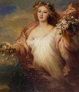 Franz Xaver Winterhalter Spring  Der Frubling oil on canvas